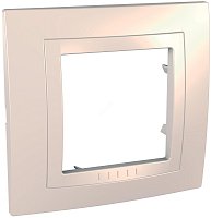 Рамка горизонтальная Schneider Electric Unica 1-м. бежевый